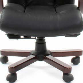 Кресло для руководителя Chairman 421 черный/орех темный, черный в Губкинском - gubkinskiy.ok-mebel.com | фото 4