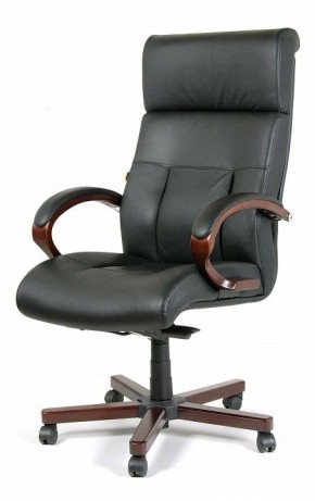 Кресло для руководителя Chairman 421 черный/орех темный, черный в Губкинском - gubkinskiy.ok-mebel.com | фото 7