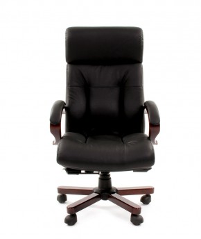Кресло для руководителя CHAIRMAN  421 (Натуральная кожа) Черное в Губкинском - gubkinskiy.ok-mebel.com | фото 2