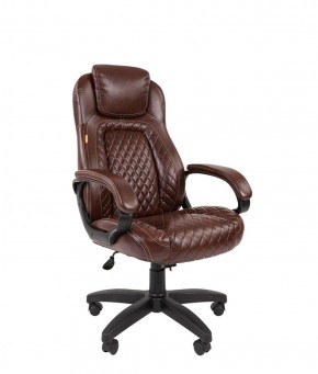 Кресло для руководителя  CHAIRMAN 432 (Экокожа коричневая) в Губкинском - gubkinskiy.ok-mebel.com | фото