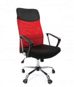 Кресло для руководителя CHAIRMAN 610 N (15-21 черный/сетка красный) в Губкинском - gubkinskiy.ok-mebel.com | фото 1
