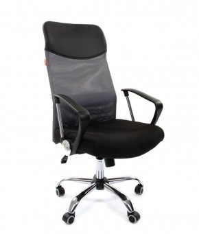 Кресло для руководителя CHAIRMAN 610 N(15-21 черный/сетка серый) в Губкинском - gubkinskiy.ok-mebel.com | фото 1