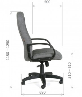 Кресло для руководителя  CHAIRMAN 685 СТ (ткань стандарт 10-356 черная) в Губкинском - gubkinskiy.ok-mebel.com | фото 6