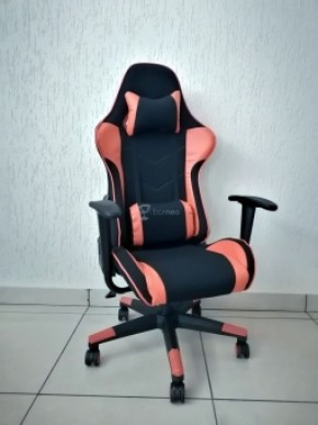 Кресло геймерское Barneo K-50 (черная сетка оранжевые вставки) в Губкинском - gubkinskiy.ok-mebel.com | фото