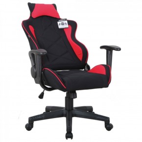 Кресло компьютерное BRABIX GT Racer GM-101 + подушка (ткань) черное/красное (531820) в Губкинском - gubkinskiy.ok-mebel.com | фото 4