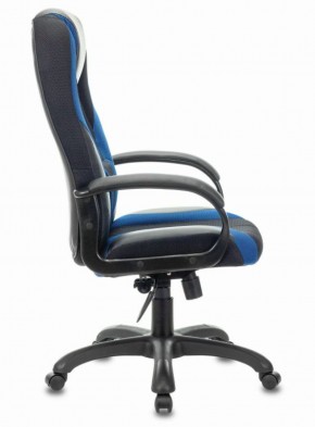 Кресло компьютерное BRABIX PREMIUM "Rapid GM-102" (экокожа/ткань, черное/синее) 532106 в Губкинском - gubkinskiy.ok-mebel.com | фото 3