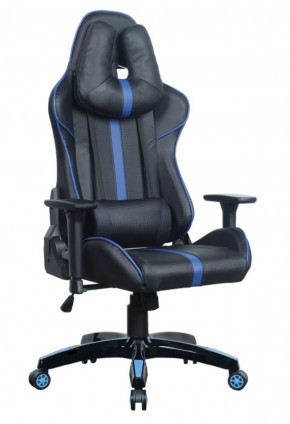 Кресло компьютерное BRABIX "GT Carbon GM-120" (черное/синее) 531930 в Губкинском - gubkinskiy.ok-mebel.com | фото