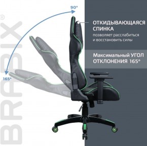Кресло компьютерное BRABIX "GT Carbon GM-120" (черное/зеленое) 531929 в Губкинском - gubkinskiy.ok-mebel.com | фото 2