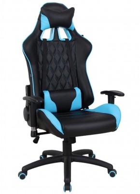 Кресло компьютерное BRABIX "GT Master GM-110" (черное/голубое) 531928 в Губкинском - gubkinskiy.ok-mebel.com | фото