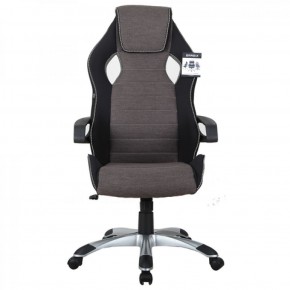 Кресло компьютерное BRABIX Techno GM-002 (ткань) черное/серое, вставки белые (531815) в Губкинском - gubkinskiy.ok-mebel.com | фото 3