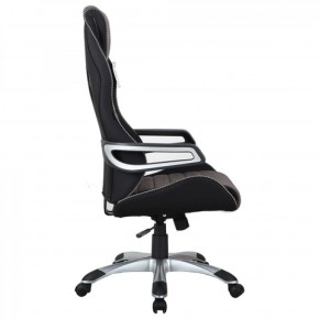 Кресло компьютерное BRABIX Techno GM-002 (ткань) черное/серое, вставки белые (531815) в Губкинском - gubkinskiy.ok-mebel.com | фото 4
