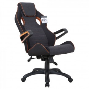 Кресло компьютерное BRABIX Techno Pro GM-003 (ткань черное/серое, вставки оранжевые) 531813 в Губкинском - gubkinskiy.ok-mebel.com | фото 8