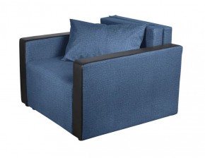 Кресло-кровать Милена с подлокотниками (синий) Велюр в Губкинском - gubkinskiy.ok-mebel.com | фото 1