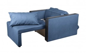 Кресло-кровать Милена с подлокотниками (синий) Велюр в Губкинском - gubkinskiy.ok-mebel.com | фото 2