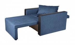 Кресло-кровать Милена с подлокотниками (синий) Велюр в Губкинском - gubkinskiy.ok-mebel.com | фото 3