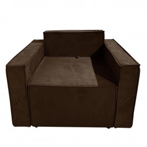 Кресло-кровать Принц КК1-ВК (велюр коричневый) в Губкинском - gubkinskiy.ok-mebel.com | фото