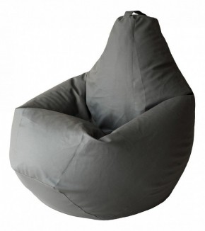 Кресло-мешок Серая ЭкоКожа 3XL 150*110 см в Губкинском - gubkinskiy.ok-mebel.com | фото