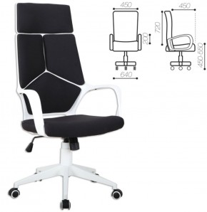Кресло офисное BRABIX PREMIUM "Prime EX-515" (пластик белый, ткань, черное) 531812 в Губкинском - gubkinskiy.ok-mebel.com | фото 2