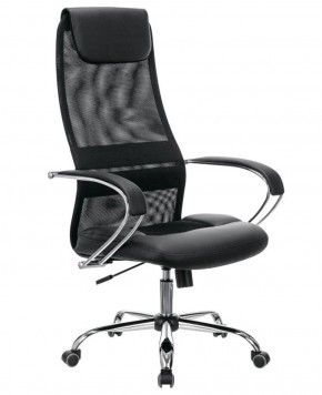 Кресло офисное BRABIX PREMIUM "Stalker EX-608 CH" (хром, ткань-сетка/кожзам, черное) 532091 в Губкинском - gubkinskiy.ok-mebel.com | фото 1