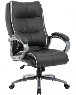 Кресло офисное BRABIX PREMIUM "Strong HD-009" (экокожа черная, ткань серая) 531945 в Губкинском - gubkinskiy.ok-mebel.com | фото 1