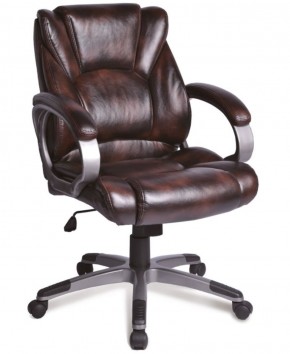Кресло офисное BRABIX "Eldorado EX-504" (коричневое) 530875 в Губкинском - gubkinskiy.ok-mebel.com | фото 1