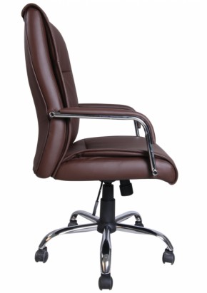 Кресло офисное BRABIX "Space EX-508" (экокожа, хром, коричневое) 531164 в Губкинском - gubkinskiy.ok-mebel.com | фото 2
