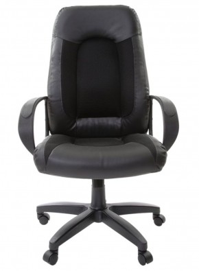 Кресло офисное BRABIX "Strike EX-525" (экокожа черная, ткань черная) 531381 в Губкинском - gubkinskiy.ok-mebel.com | фото 5