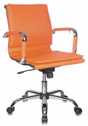Кресло руководителя Бюрократ CH-993-LOW/ORANGE оранжевый в Губкинском - gubkinskiy.ok-mebel.com | фото