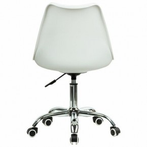 Кресло стул BRABIX "Eames MG-310 CH", хром, пластик белый, ткань серая, 532924 в Губкинском - gubkinskiy.ok-mebel.com | фото 4