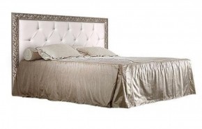 Кровать 2-х спальная(1,6 м)Тиффани Premium черная/серебро с мягким элементом со стразами с подъемным механизмом (ТФКР-2[3][7](П) в Губкинском - gubkinskiy.ok-mebel.com | фото 1