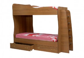 Кровать детская 2-х ярусная Юниор-1 (800*2000) ЛДСП в Губкинском - gubkinskiy.ok-mebel.com | фото 1