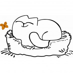 Кровать двухуровневая Кот № 900.1 ЛЕВАЯ (туя светлая/белый) в Губкинском - gubkinskiy.ok-mebel.com | фото 2
