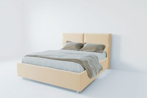 Кровать Корсика с ПМ 1600 (экокожа бежевая) в Губкинском - gubkinskiy.ok-mebel.com | фото 3