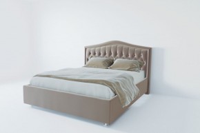 Кровать Нягань с ПМ 1200 (велюр светло-серый) в Губкинском - gubkinskiy.ok-mebel.com | фото 2