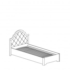 Кровать одинарная №914 Флора с мягким элементом в Губкинском - gubkinskiy.ok-mebel.com | фото 2