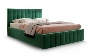 Кровать "Вена" 1600 СТАНДАРТ Вариант 1 Мора зеленый + ортопедическое основание на 5 опорах в Губкинском - gubkinskiy.ok-mebel.com | фото