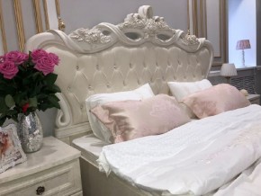 Кровать с мягким изголовьем Афина 1600 (крем корень) в Губкинском - gubkinskiy.ok-mebel.com | фото 3
