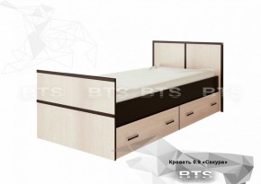 САКУРА Кровать 900 LIGHT *без основания (венге/лоредо) в Губкинском - gubkinskiy.ok-mebel.com | фото