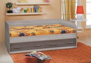 Кровать с ящиками Сказка 900 в Губкинском - gubkinskiy.ok-mebel.com | фото 1