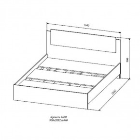 СОФИ СКР1600.1 Кровать 1600 в Губкинском - gubkinskiy.ok-mebel.com | фото 2