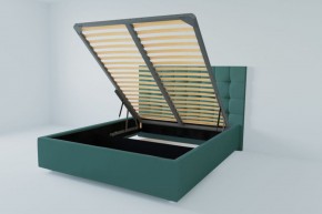 Кровать Венеция с ПМ 1200 (велюр бирюзовый) в Губкинском - gubkinskiy.ok-mebel.com | фото