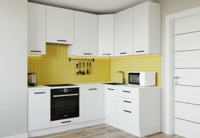 Кухонный гарнитур Белый Глянец 2200*1600 h950 (Стол. 26мм) в Губкинском - gubkinskiy.ok-mebel.com | фото