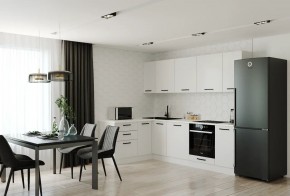 Кухонный гарнитур Белый Глянец 2600*1600 (Стол. 26мм) в Губкинском - gubkinskiy.ok-mebel.com | фото