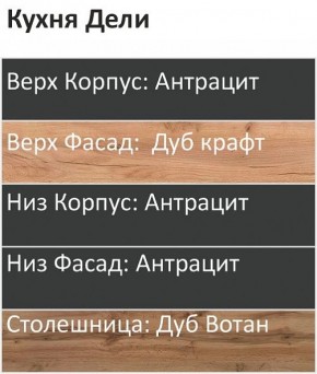 Кухонный гарнитур Дели 1800 (Стол. 38мм) в Губкинском - gubkinskiy.ok-mebel.com | фото 3