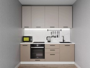 Кухонный гарнитур Каппучино 2200 h950 (Стол. 26мм) в Губкинском - gubkinskiy.ok-mebel.com | фото