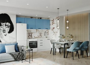 Кухонный гарнитур Капри 2550 (Стол. 26мм) в Губкинском - gubkinskiy.ok-mebel.com | фото