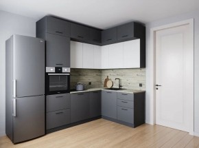 Кухонный гарнитур Меренга 2200*1700 (Стол. 38мм) в Губкинском - gubkinskiy.ok-mebel.com | фото