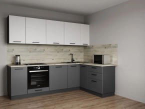 Кухонный гарнитур Меренга 2600*1600 (Стол. 38мм) в Губкинском - gubkinskiy.ok-mebel.com | фото