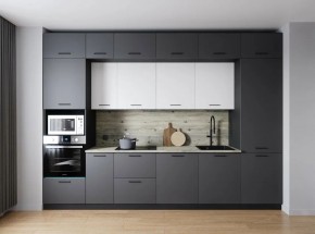 Кухонный гарнитур Меренга 3400 (Стол. 26мм) в Губкинском - gubkinskiy.ok-mebel.com | фото