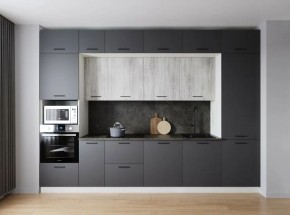 Кухонный гарнитур Санторини 3400 (Стол. 38мм) в Губкинском - gubkinskiy.ok-mebel.com | фото